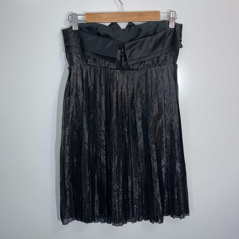 Vera Wang Lavender Label Silk Blend Pleated Mini Dress Size‎ Small - Picture 4 of 9